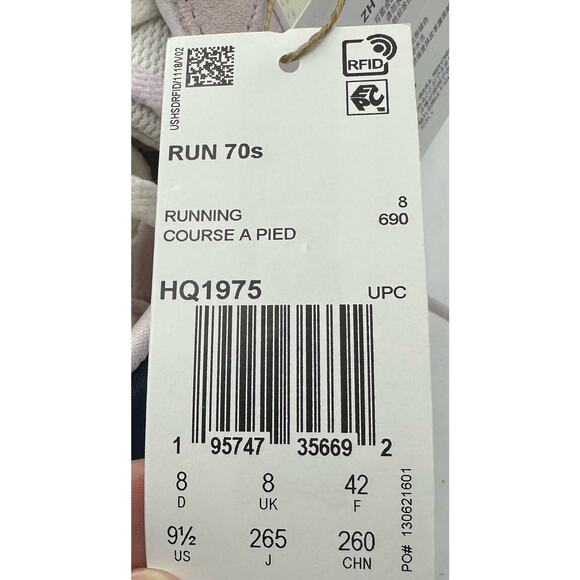 adidas HQ1975 Run 70s Sneaker Almost Pink/White Shadow Size 9.5 New NWT - Picture 6 of 6
